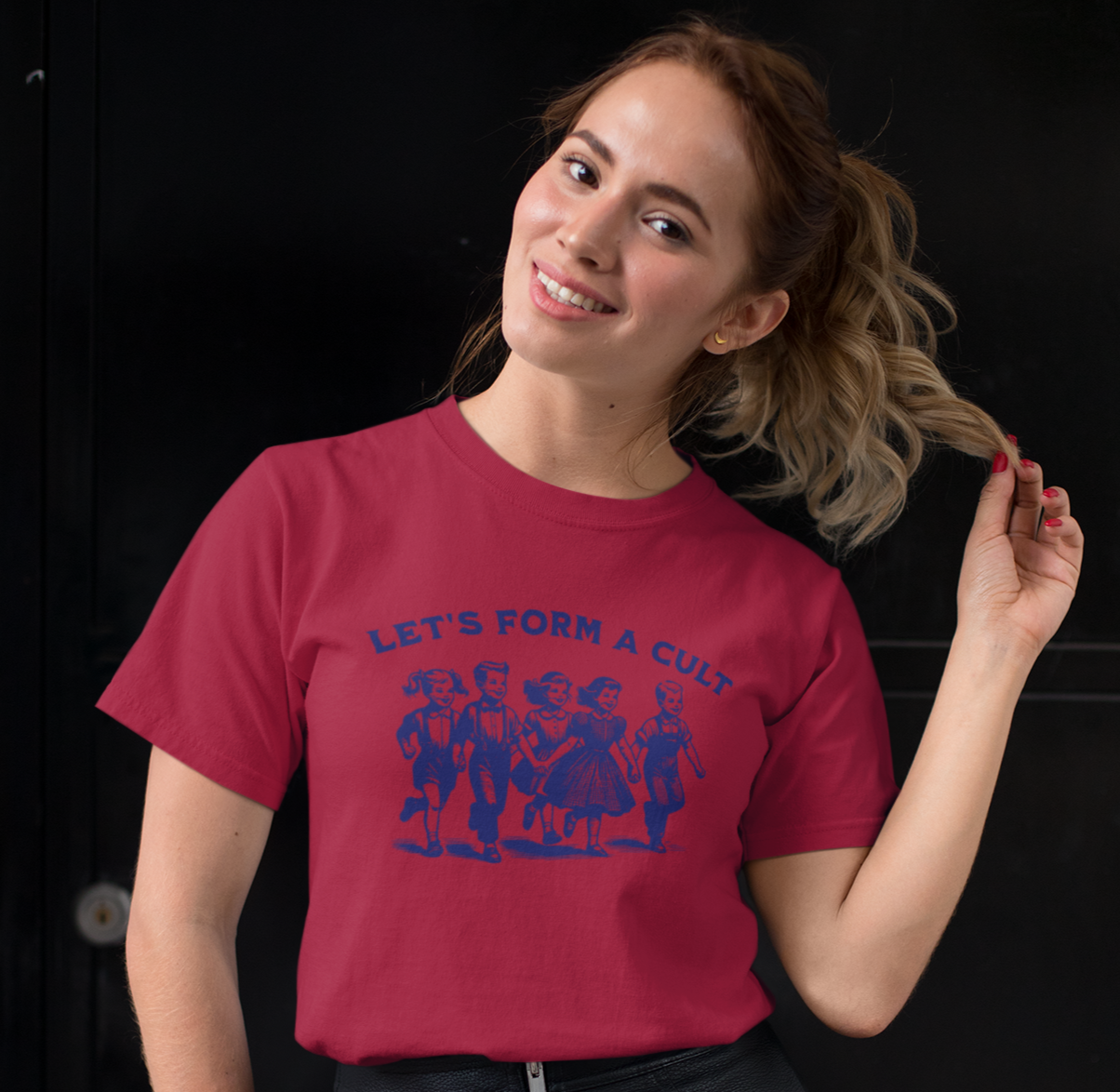 Let's Form A Cu** Vintage Unisex T-Shirt - Comfort Colors 1717 in 8 Colors