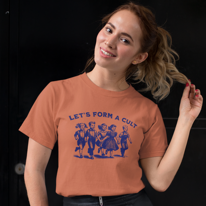 Let's Form A Cu** Vintage Unisex T-Shirt - Comfort Colors 1717 in 8 Colors